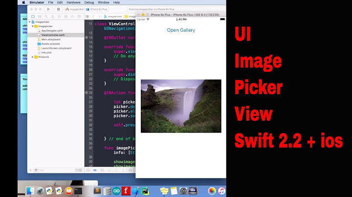 UI ImagePickerView (Swift 2.2 + Xcode 7)