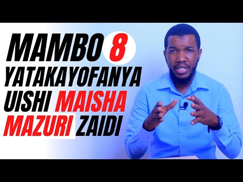 Video: Mambo matatu ya maisha ni yapi?