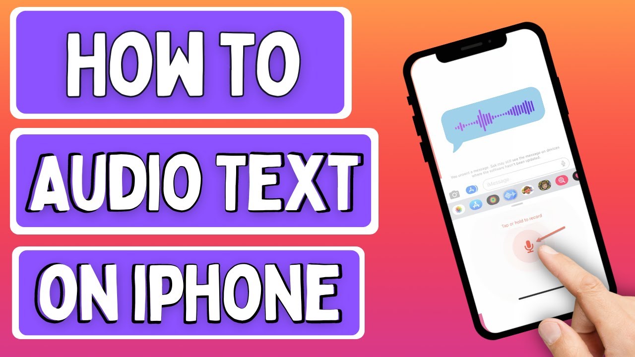 How To Send A Audio Text On IPhone YouTube How To Send A Audio Text On IPhone YouTube