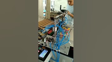 Automatic fireworks paper tube glue labeling machine