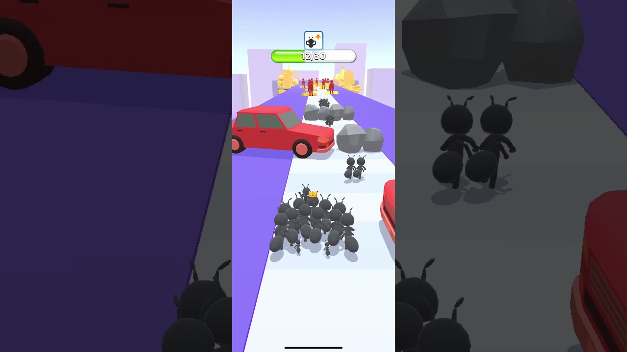 Max Level Pro Tiny Run 3D 🐜👑 New Update All Levels Gameplay  Shorts # 164