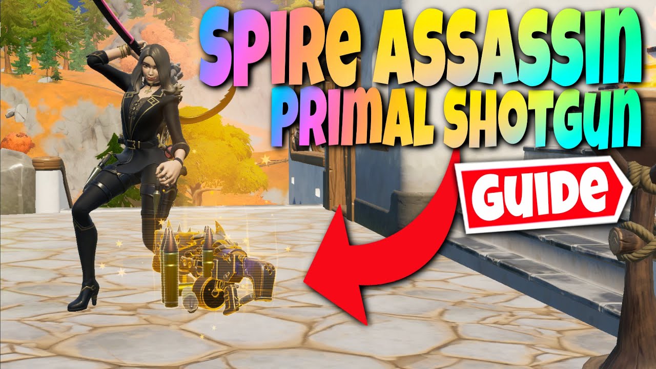 How To Get Spire Assassin's PRIMAL SHOTGUN Mythic Weapon (Fortnite Season 6 Chapter 2 Boss Location)