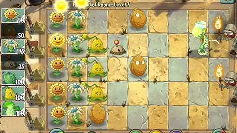 Plants vs. Zombies 2 Pyramid of Doom Level 07 ios iphone gameplay
