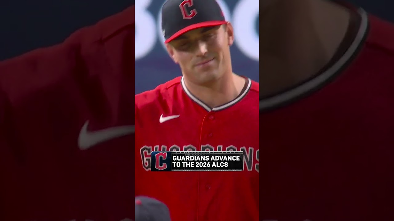 The moment the Guardians punched their ticket to the 2026 ALCS #MLB #GUARDIANS