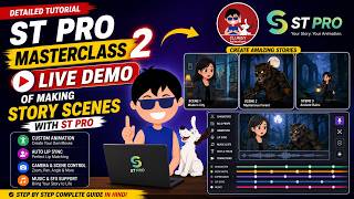 ST Pro Complete Story Making Tutorial | Custom Animation + Auto Lip Sync 😍 #stprotutorial screenshot 5