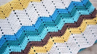 Cómo hacer el punto ZIG ZAG a crochet  |  Fácil