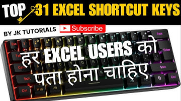 Excel Expert Reveals 31 Shortcut Keys to BOOST Productivity