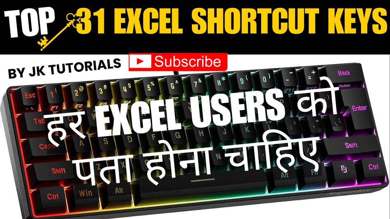 Excel Expert Reveals 31 Shortcut Keys to BOOST Productivity - YouTube