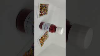 50 gm. Red sugar sprinkles Balls bottle use for topping on cake, Donuts, Cupcake, Pastries,etc