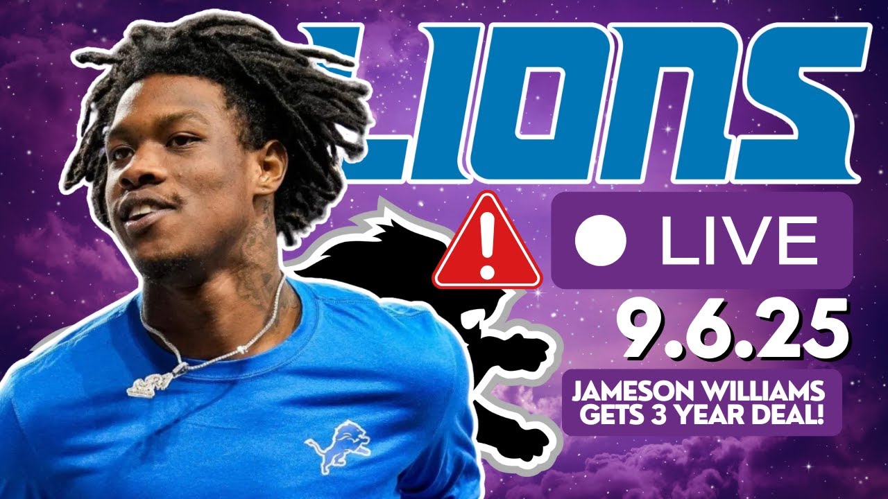 EMERGENCY DETROIT LIONS LIVE: Jameson Williams Gets 3 YEAR EXTENSION!!!