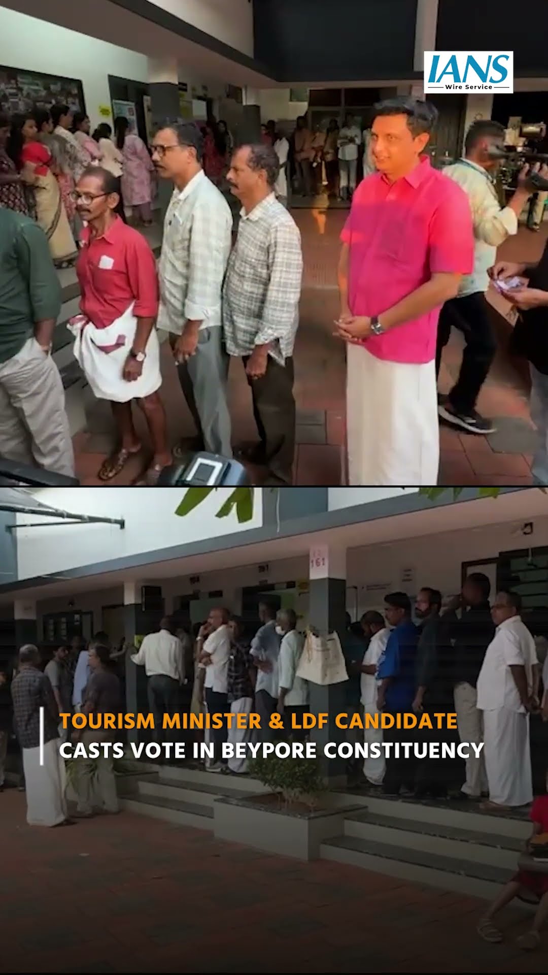 Tourism Minister & LDF candidate casts vote in Beypore constituency