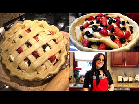 Layered Apple Berry Pie Recipe| Thanksgiving Pie w/ strawberry,!blueberry & apple| foolproof crust