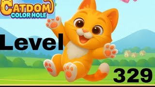 Catdom color hole level  329 solution and walkthrough for gameplay 