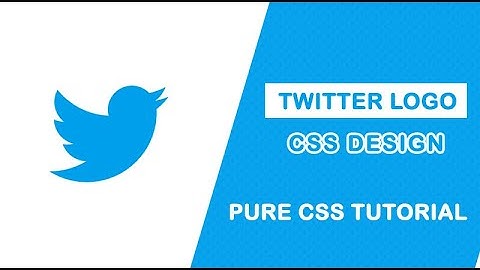 How To Create Twitter Logo In HTML & CSS - Pure CSS Logo Tutorial