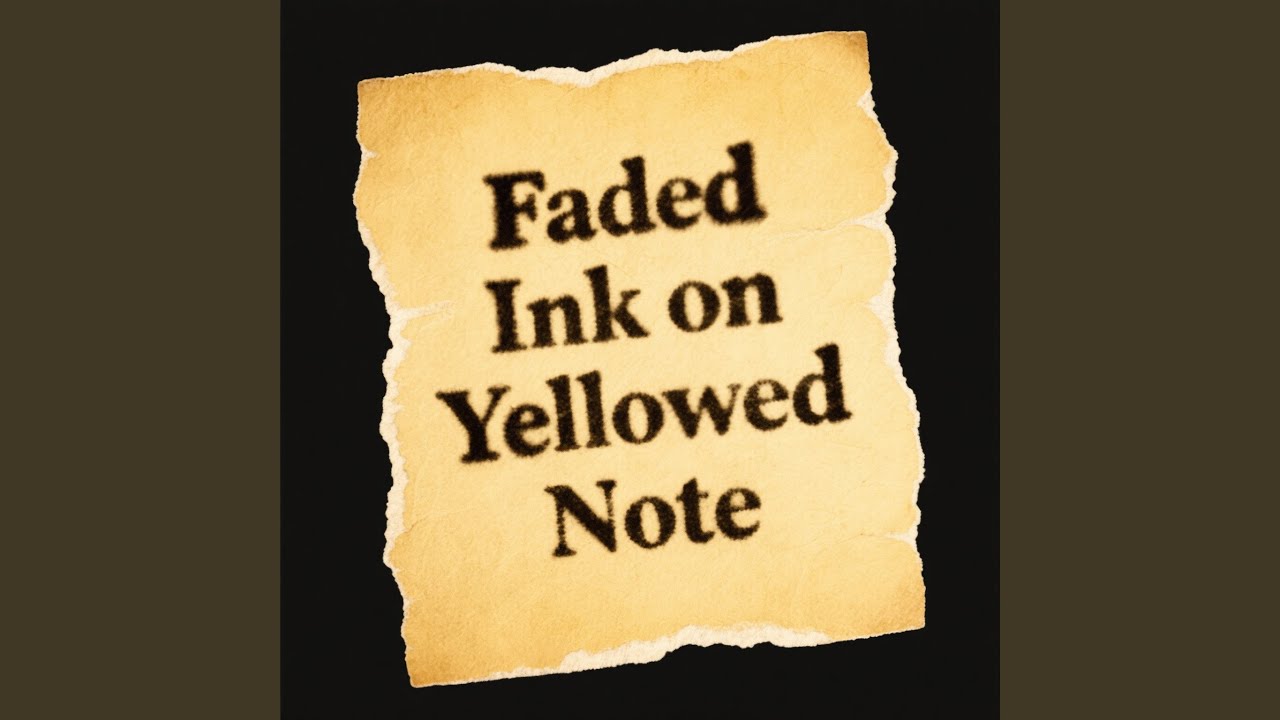 Faded Ink on Yellowed Note