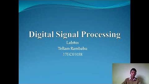 17EC01038 Lab 01 | Filters