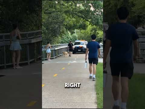 He Didn't Realize the Cops Were Right Behind Him