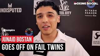 “THESE F**KERS ARE FIGHTING BUMS!” Junaid Bostan GOES IN On Fail Twins
