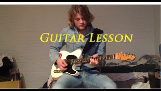 Status Quo - Paper Plane (Solo lesson) Guitar Tutorial