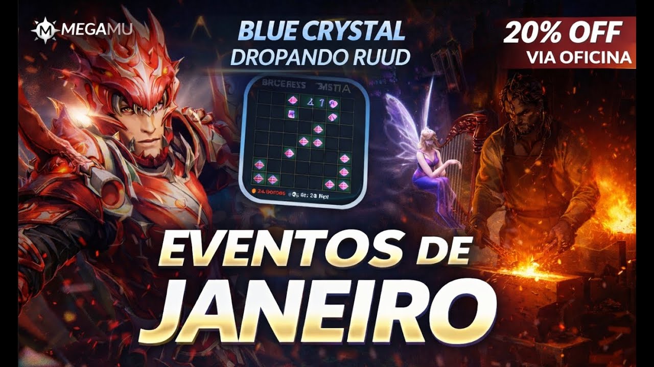 EVENTO DO MES + COMBINAÇÕES DE BLUE CRYSTAL NO MEGAMU 2026