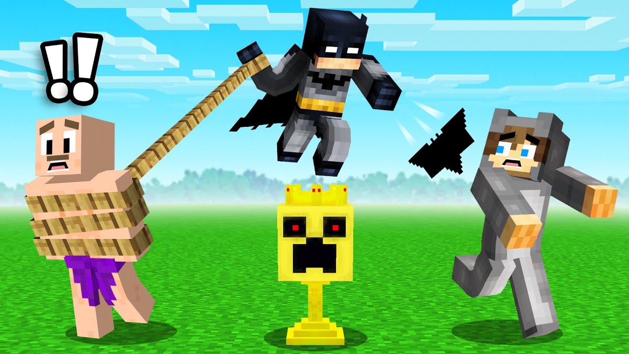 Minecraft Hunters VS Batman Speedrunner!