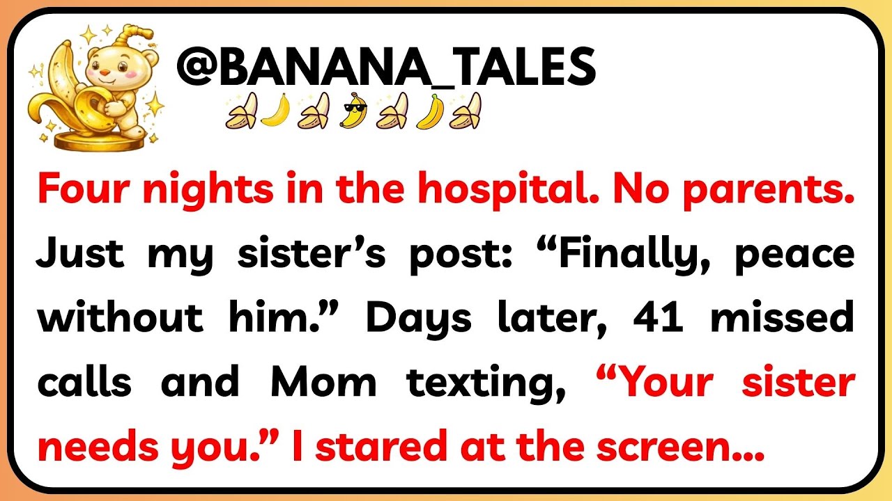 Four nights in the hospital. No parents. Just my sister’s post: “Finally, peace…- Reddit Stories.