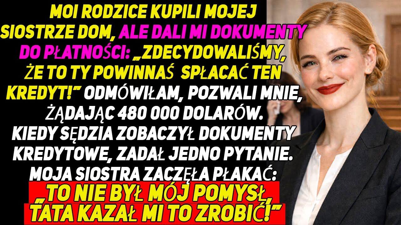 Бodzice uznali, że mam spłacać hipotekę siostry—sędzia spytał, czemu mój podpis jest inny