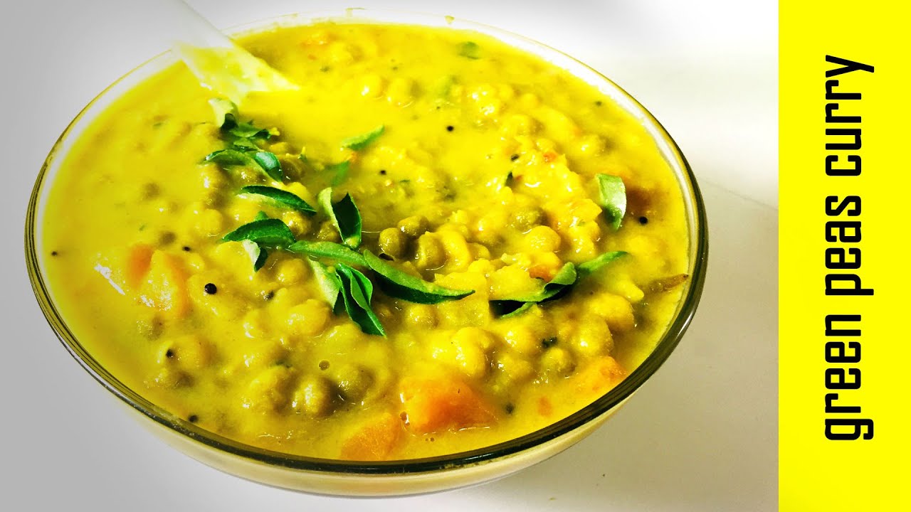 GREEN PEAS CURRY ഗ്രീൻപീസ് കറി KERALA STYLE GREEN PEAS CURRY YouTube