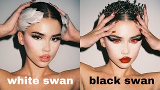 white swan to black swan *Halloween GRWM*
