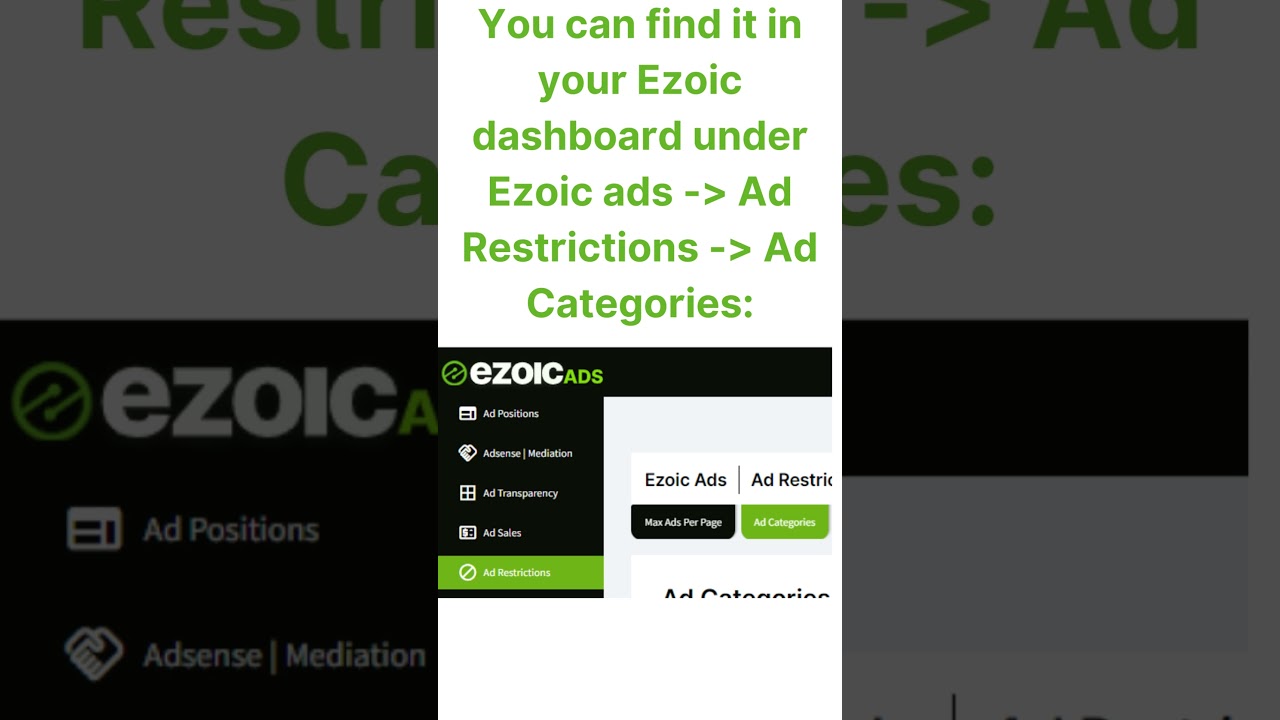 What are  Ezoic Ad Categories?