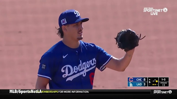 GIOVANNY GALLEGOS,  DODGERS VS CUBS 20 FEBRERO 2025
