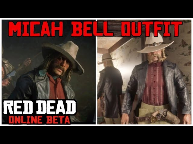 Micah Bell Outfit tutorial in the Red Dead Online Beta - YouTube