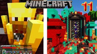Epic Blaze Battle & Giant Nether Portal! - Minecraft 1.16.5 Survival Guide Let’s Play Ep 11