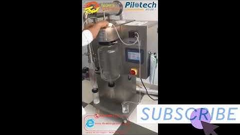 Introduction of experimental spray dryer R&D and application in life of YC-015 Spray dryer Pilotech