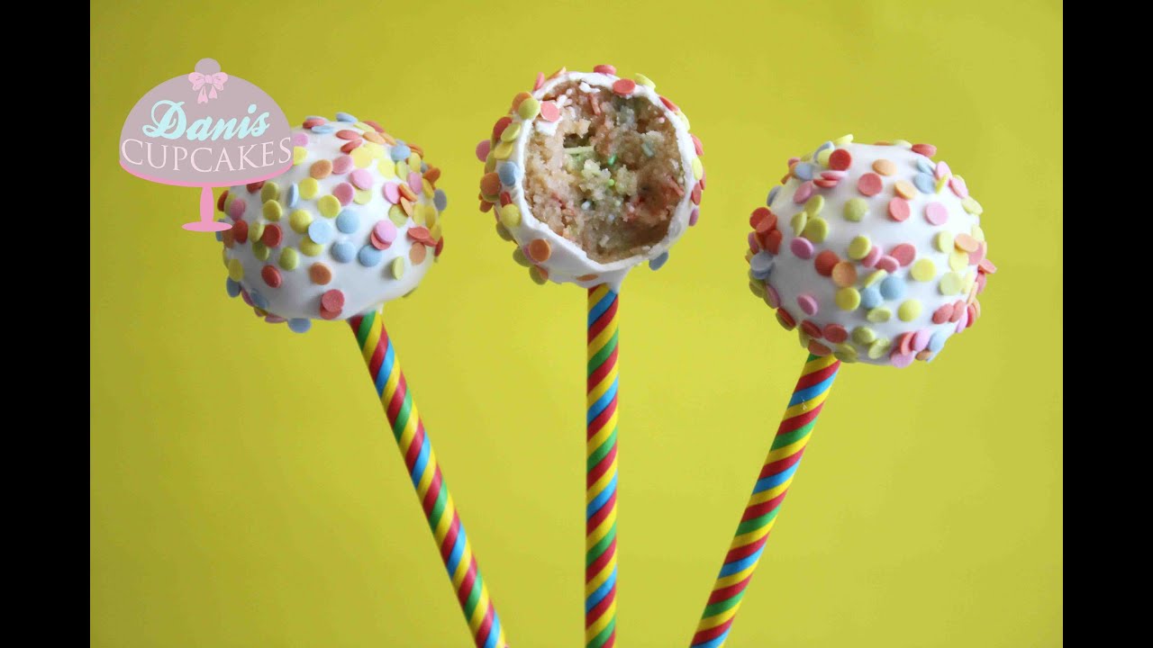 Konfetti Cake Pops für Karneval | Danis Cupcakes - YouTube