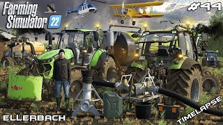 SLURRY SPREADING DISASTER  w/DEMO TRACTOR & @kedex | Ellerbach | Farming Simulator 22 | Episode 44