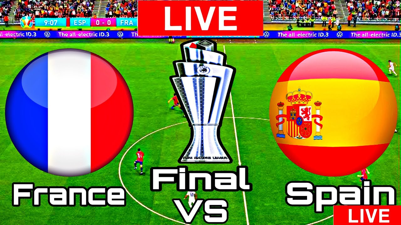France vs Spain Final Spain vs France Live Final Match Today UEFA Nations League 2021 YouTube