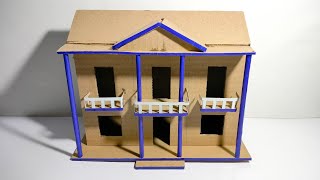 How To Make a Beautiful Cardboard House ,Make a Cardboard house Easy And Simple