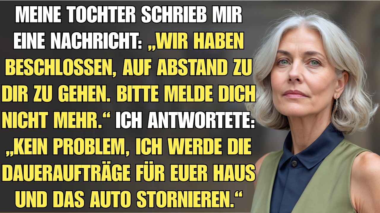 SMS meiner Tochter: „Wir sind jetzt fertig mit dir. Such uns nie wieder.“ Mein Leben änderte sich!!!
