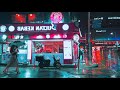 [4K] Walk in Itaewon on a rainy Saturday night. Seoul, Korea, Ambience, binaural 비 내리는 토요일 밤 이태원을 걷다