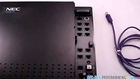 NEC DSX: Connecting USB-Ethernet cables to a DSX-40 - www.NEC-DSX-Programming.com