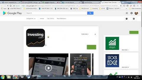 Stress-free monitoring of Stock Portfolio using investing.com webpage and app