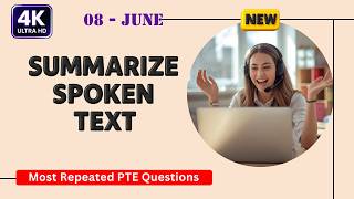 PTE Summarize Spoken Text June 2026 | Real Exam Practice | Listening 90+