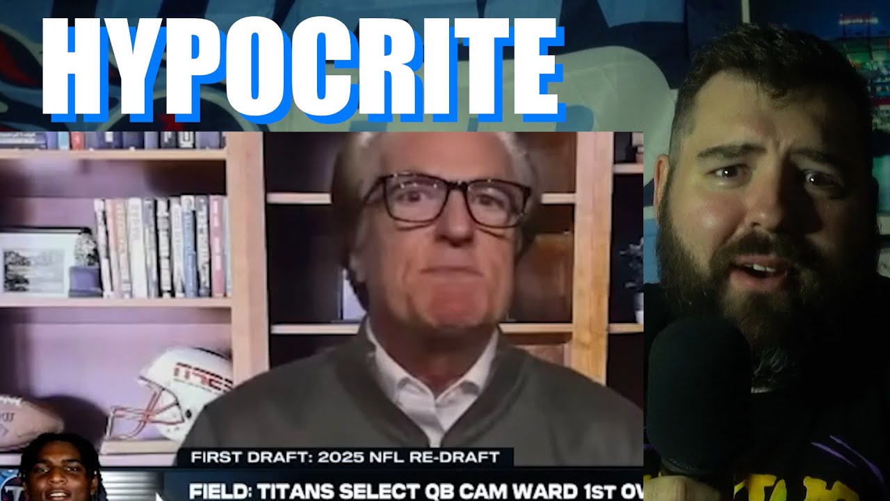 Болельщик «Теннесси Тайтенс» в ярости, наблюдая, как Мел Кипер разгромил Кэма Уорда во время его ...