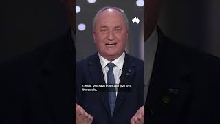 Not Jesus Christ Barnaby Joyce Clashes With Sarah Ferguson Over One Nation Super Plan