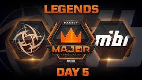 NIP vs MiBR  map 1 Cache FACEIT Major London 2018