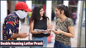 DOUBLE MEANING LOVE LETTER PRANK | PRANK ON CUTE GIRLS | BB Pranks
