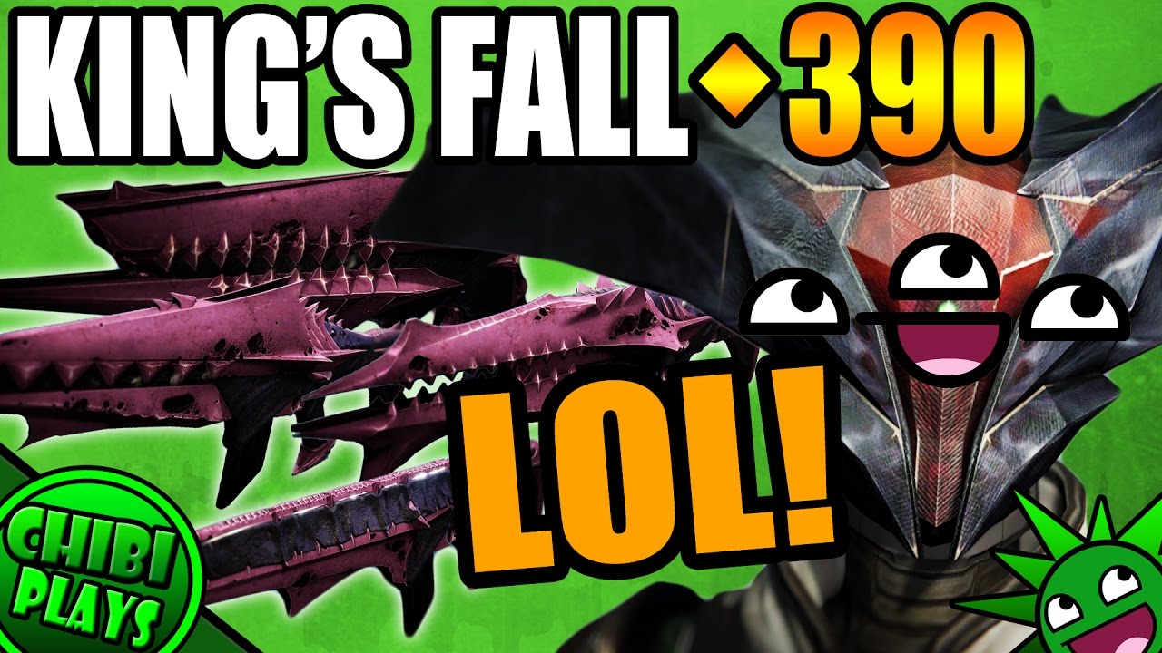 390 KING'S FALL RAID! New Adept Primaries! (Funny Kings Fall 390 Raid!)