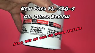 New Ford Motorcraft FL-820-S oil filter Review 