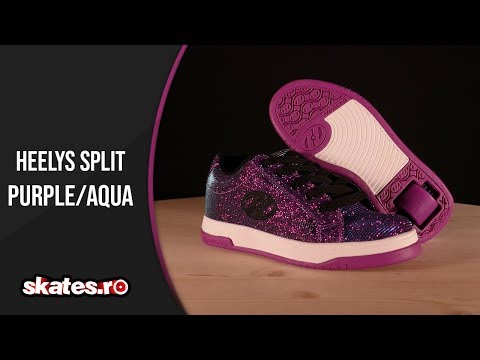 purple aqua heelys